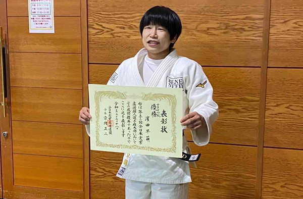 濵田早萌選手優勝